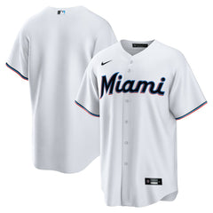White Miami Marlins Nike Home Replica Team Jersey