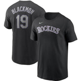 Black Charlie Blackmon Colorado Rockies Nike Name & Number T-Shirt