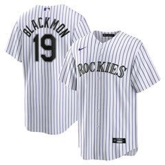 White Charlie Blackmon Colorado Rockies Nike Home Replica Player Name Jersey