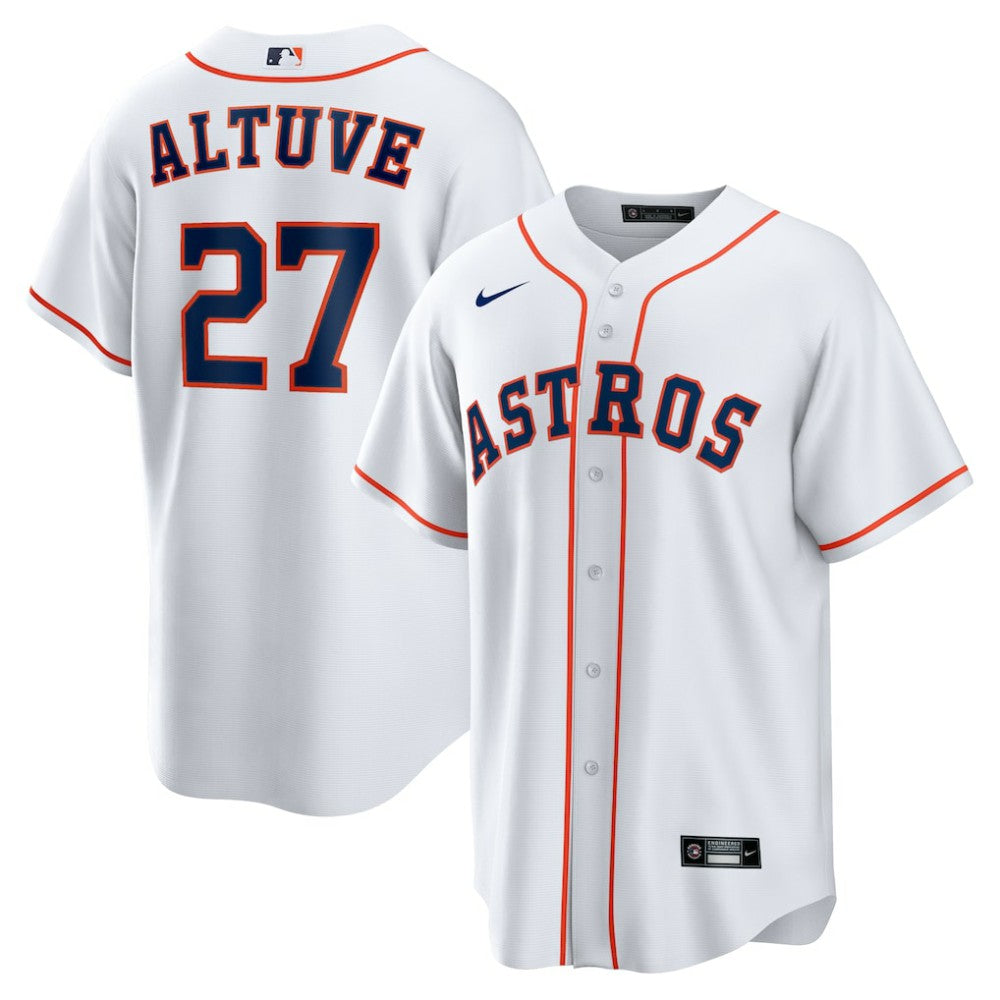 White Jose Altuve Houston Astros Nike Home Replica Player Name Jersey