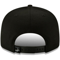 Black Los Angeles Dodgers New Era Monochrome Logo Elements 9FIFTY Adjustable Snapback Hat