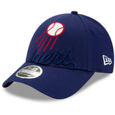 Royal Los Angeles Dodgers New Era Logo Elements Stretch Snapback 9FORTY Adjustable Hat