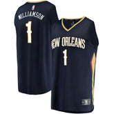 Fanatics Zion Williamson New Orleans Pelicans Replica Fast Break Jersey Navy