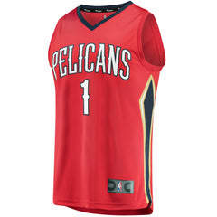 Fanatics Zion Williamson New Orleans Pelicans Replica Fast Break Jersey Red