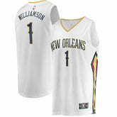 Fanatics Zion Williamson New Orleans Pelicans Replica Fast Break Jersey White