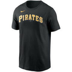 Black Pittsburgh Pirates Nike Team Wordmark T-Shirt