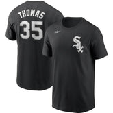 Black Frank Thomas Chicago White Sox Nike Cooperstown Collection Name & Number T-Shirt