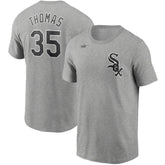 Heathered Gray Frank Thomas Chicago White Sox Nike Cooperstown Collection Name & Number T-Shirt
