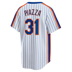 White Mike Piazza New York Mets Nike Home Cooperstown Collection Player Jersey