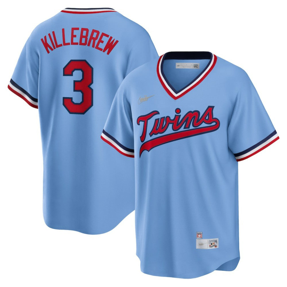 Light Blue Harmon Killebrew Minnesota Twins Nike Road Cooperstown Collection Player Jersey