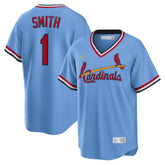 Light Blue Ozzie Smith St. Louis Cardinals Nike Road Cooperstown Collection Player Jersey