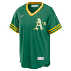 Kelly Green Athletics Nike Road Cooperstown Collection Team Jersey