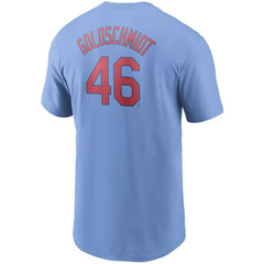 Light Blue Paul Goldschmidt St. Louis Cardinals Nike Name & Number T-Shirt