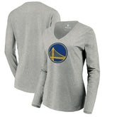 Golden State Warriors Women's Primary Logo Long Sleeve V-Neck T-Shirt sale