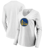Golden State Warriors Women's Primary Logo Long Sleeve V-Neck T-Shirt sale