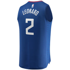 Fanatics Kawhi Leonard LA Clippers Fast Break Replica Jersey Blue