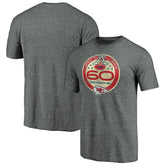 60th Season Logo Weathered Tri-Blend T-Shirt - Kansas City Chiefs T-shirts