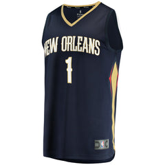 Fanatics Zion Williamson New Orleans Pelicans Fast Break Replica Jersey Navy