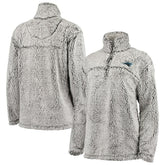 G-III 4Her by Carl Banks Women's Sherpa Quarter-Zip Pullover Jacket - Carolina Panthers Pullover