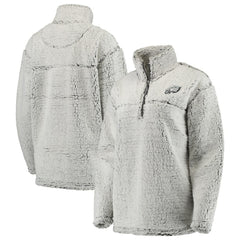 Women's Sherpa Quarter-Zip Pullover Jacket - Philadelphia Eagles Pullover
