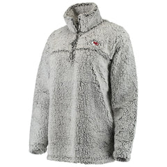 Women's Sherpa Quarter-Zip Pullover Jacket - Kansas City Chiefs Pullover