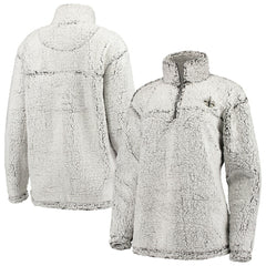 G-III 4Her by Carl Banks Women's Sherpa Quarter-Zip Pullover Jacket - New Orleans Saints Pullover