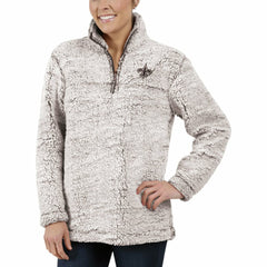 G-III 4Her by Carl Banks Women's Sherpa Quarter-Zip Pullover Jacket - New Orleans Saints Pullover