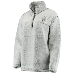 Women's Sherpa Quarter-Zip Pullover Jacket - Green Bay Packers Pullover
