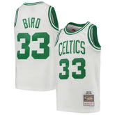 Mitchell & Ness Larry Bird Boston Celtics Youth 1985-86 Hardwood Classics Swingman Throwback Jersey