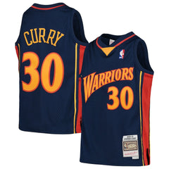 Mitchell & Ness Stephen Curry Golden State Warriors Youth 2009-10 Hardwood Classics Swingman Throwback Jersey sale