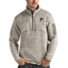 Antigua Fortune Quarter-Zip Pullover Jacket - Atlanta Falcons Pullover
