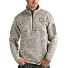 Antigua Fortune Quarter-Zip Pullover Jacket - Chicago Bears Pullover