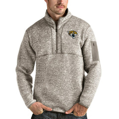 Antigua Fortune Quarter-Zip Pullover Jacket - Jacksonville Jaguars Pullover