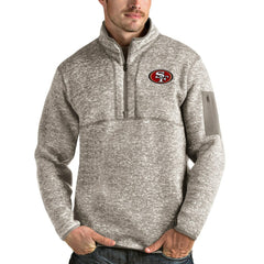 Antigua Fortune Quarter-Zip Pullover Jacket - San Francisco 49ers Pullover