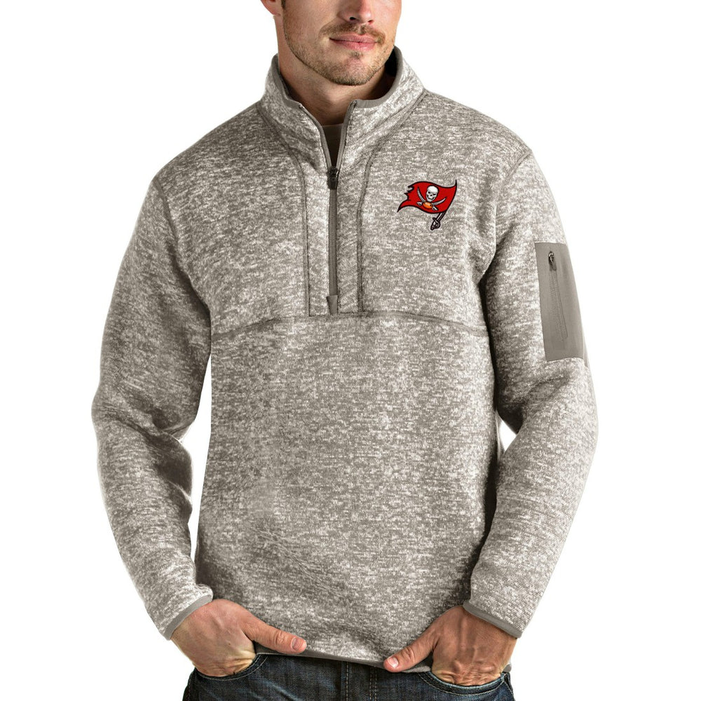 Antigua Fortune Quarter-Zip Pullover Jacket - Tampa Bay Buccaneers Pullover