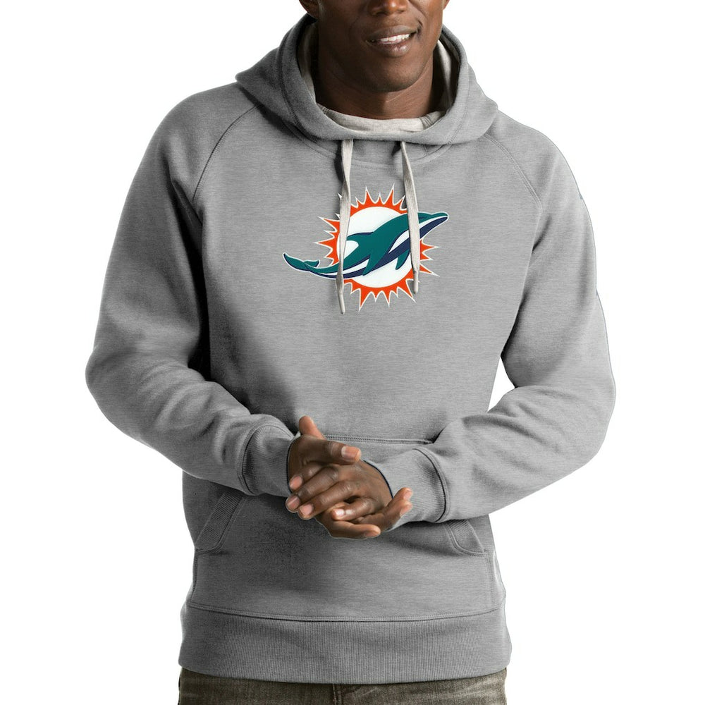 Antigua Victory Pullover Hoodie - Miami Dolphins Hoodies