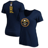 Nikola Jokic Denver Nuggets Women's Playmaker Name & Number V-Neck T-Shirt sale