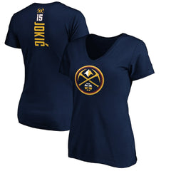 Nikola Jokic Denver Nuggets Women's Playmaker Name & Number V-Neck T-Shirt sale