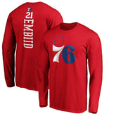 Joel Embiid Philadelphia 76ers Playmaker Name & Number Long Sleeve T-Shirt