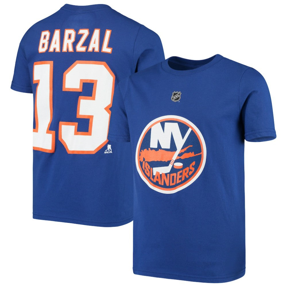 NHL Mathew Barzal New York Islanders Youth Player Name & Number T-Shirt