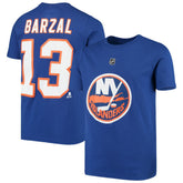 NHL Mathew Barzal New York Islanders Youth Player Name & Number T-Shirt