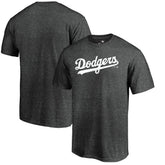Heathered Charcoal Los Angeles Dodgers Team Wordmark T-Shirt
