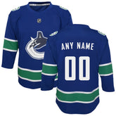 NHL Vancouver Canucks Youth Replica Custom Jersey