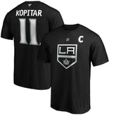 NHL Anze Kopitar Los Angeles Kings Fanatics Authentic Stack Player Name & Number T-Shirt