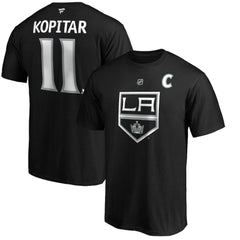 NHL Anze Kopitar Los Angeles Kings Fanatics Authentic Stack Player Name & Number T-Shirt
