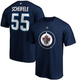 NHL Mark Scheifele Winnipeg Jets Fanatics Authentic Stack Name & Number Team T-Shirt