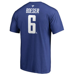 NHL Brock Boeser Vancouver Canucks Fanatics Authentic Stack Player Name & Number T-Shirt