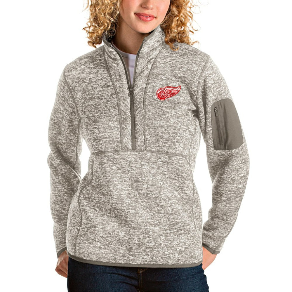 NHL Detroit Red Wings Antigua Women's Fortune Half-Zip Sweatshirt