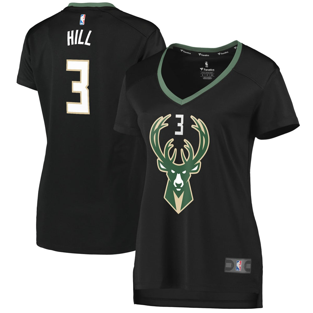 Fanatics George Hill Milwaukee Bucks Women's Fast Break Replica Player Jersey