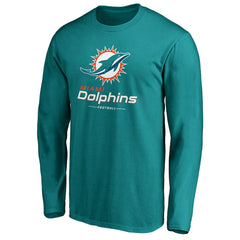 Team Lockup Long Sleeve T-Shirt - Miami Dolphins T-shirts